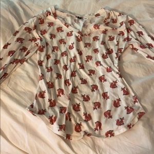 Urban Outfitters fox shirt